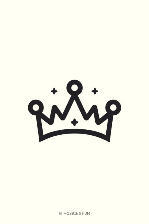 Easy Cute Crown to Draw