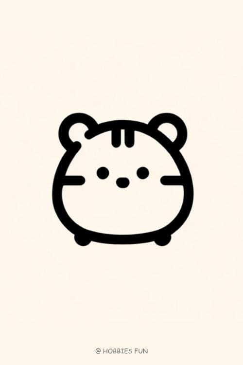 Easy Cute Hamster to Draw