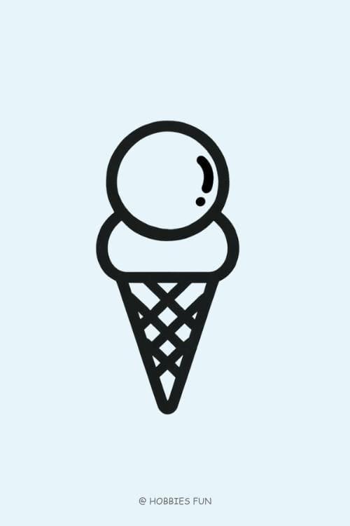 Easy Cute Ice Cream to Draw