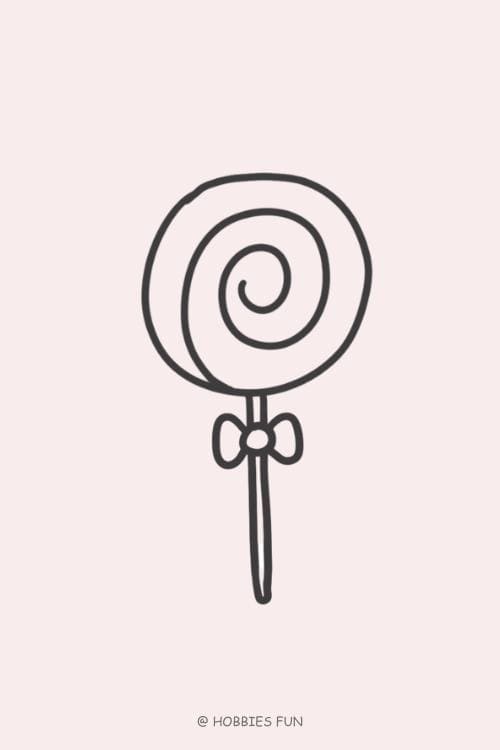 Easy Cute Lollipop to Draw