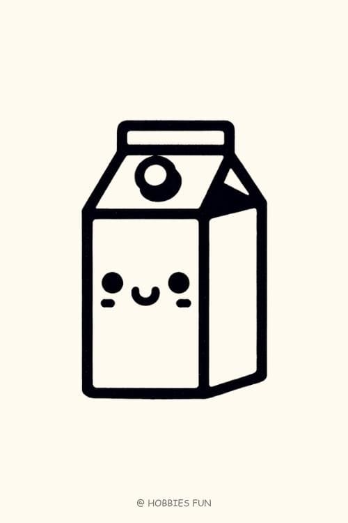 Easy Cute Milk to Draw