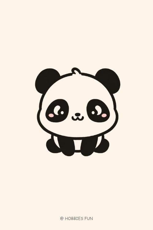 Easy Cute Panda to Draw