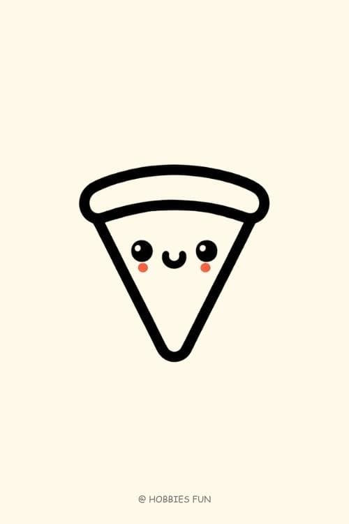 easy Pizza to draw