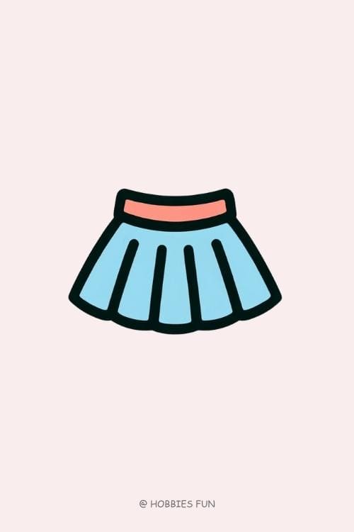 Easy Cute Skirt to Draw