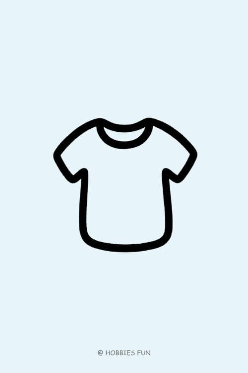 Easy Cute T-shirt to Draw
