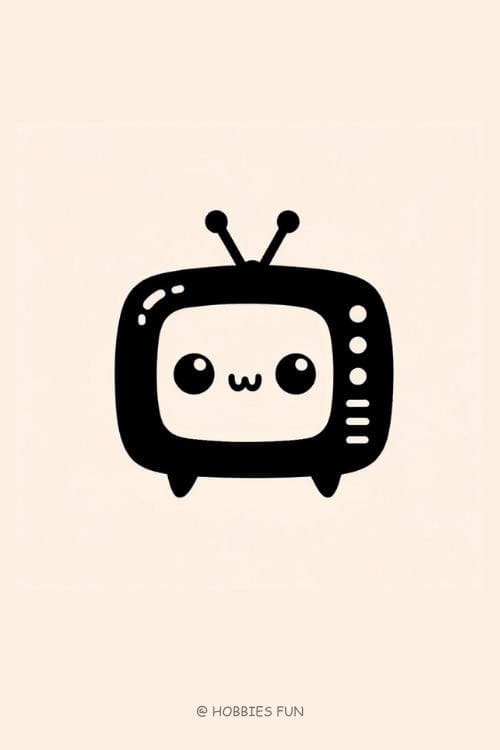 Easy Cute TV to Draw