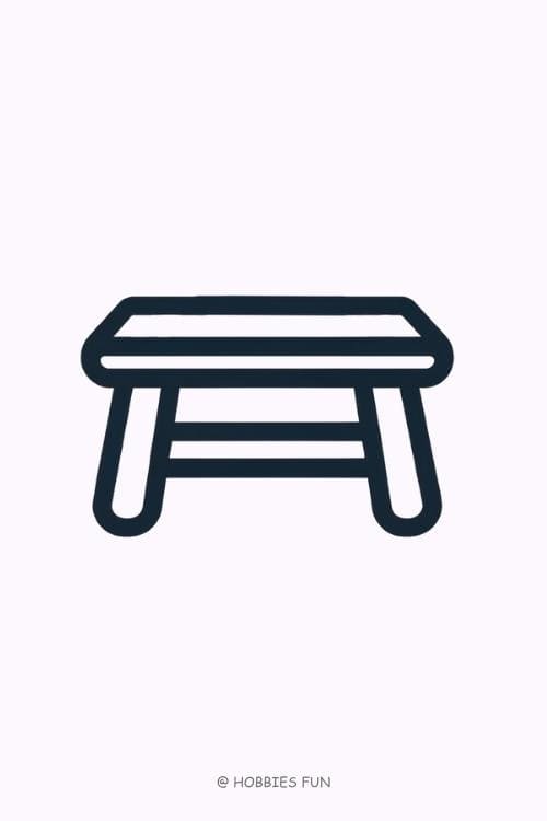 Easy Cute Table to Draw