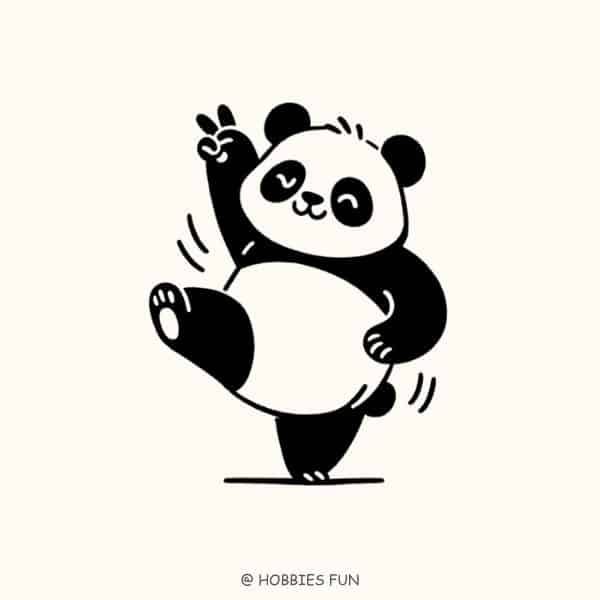 panda drawing idea, Panda Taking Picture