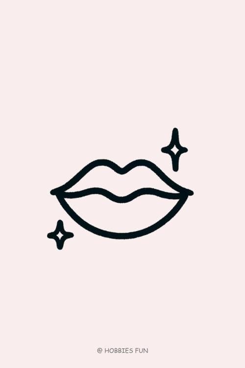 Simple Lips to Draw