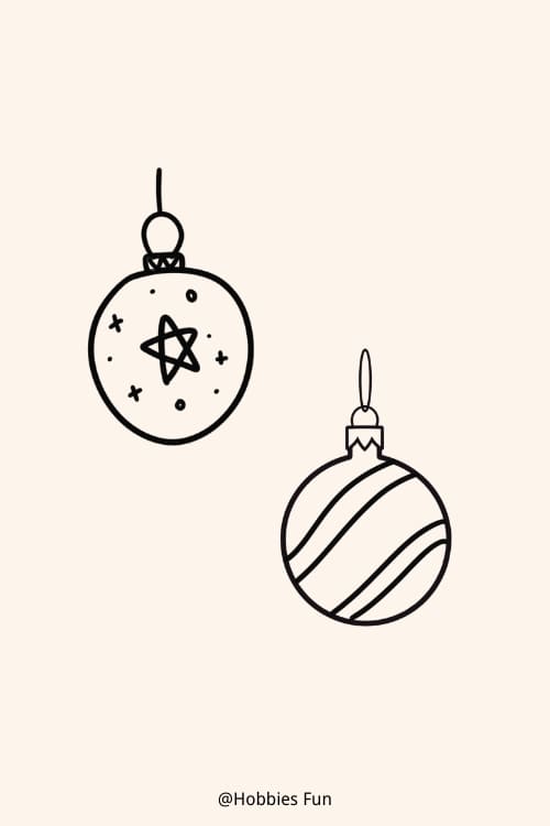 Ornament drawing ideas, Christmas Ornaments