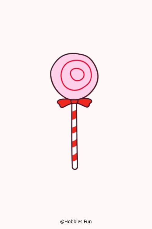 Drawing ideas for Christmas, Christmas-themed Lollipop