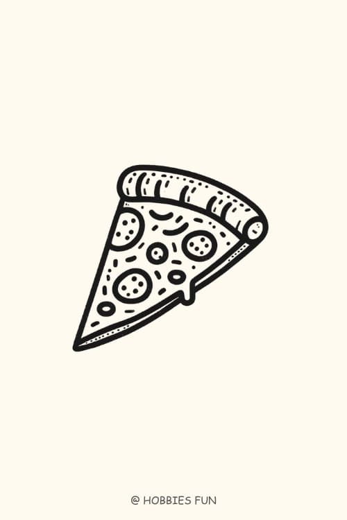 doodles aesthetic, A Slice of Pizza