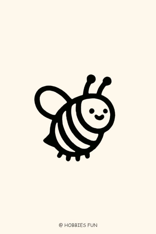 Bee easy aesthetic doodle