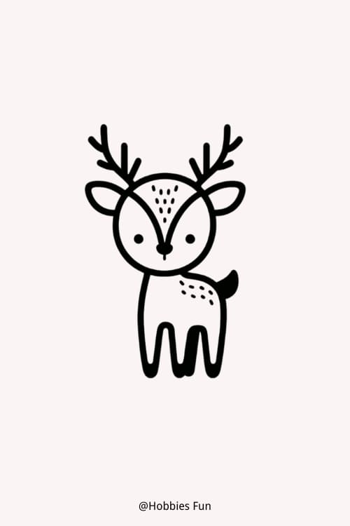 Cute little doodles, Deer
