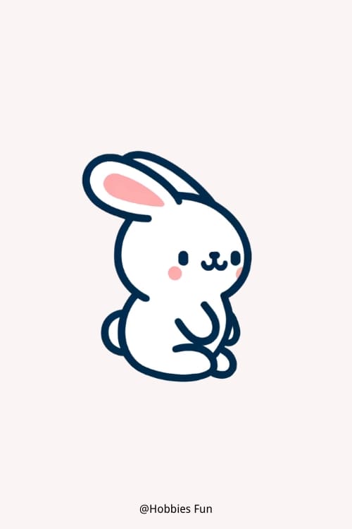 Easy cute doodles, Bunny
