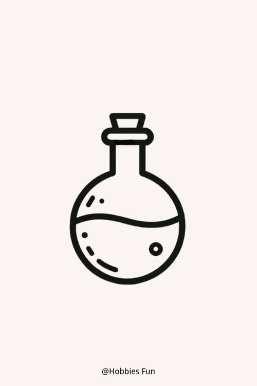 Easy Potion Bottle Doodle to Draw