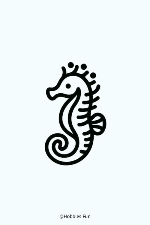 Fun things to doodle, Seahorse