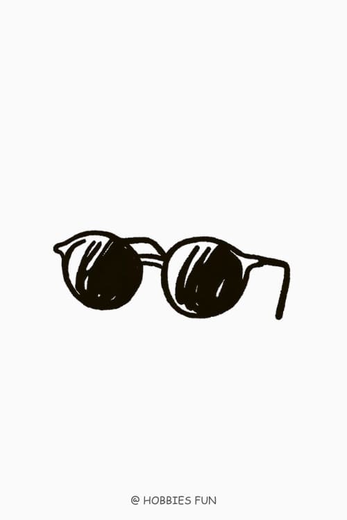 Sunglasses Aesthetic Drawing