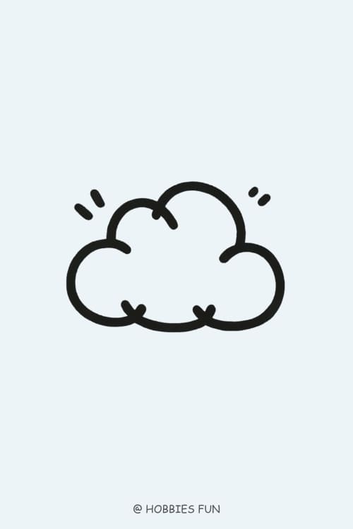 easy tattoos to draw on yourself, Cloud