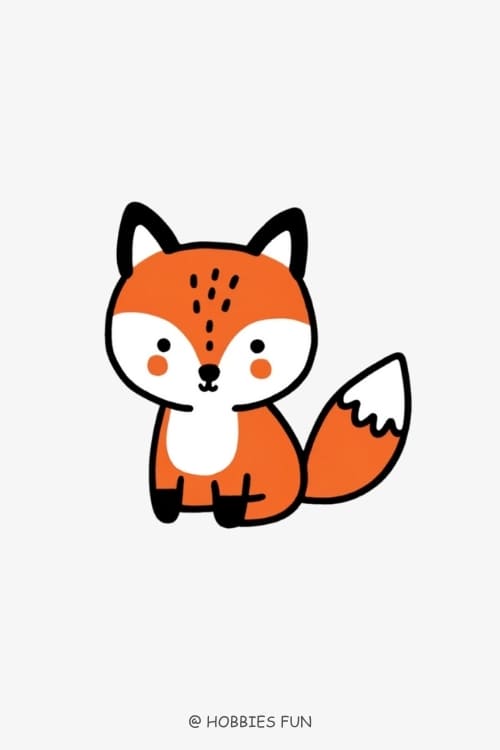Simple Cute Fox Tattoo