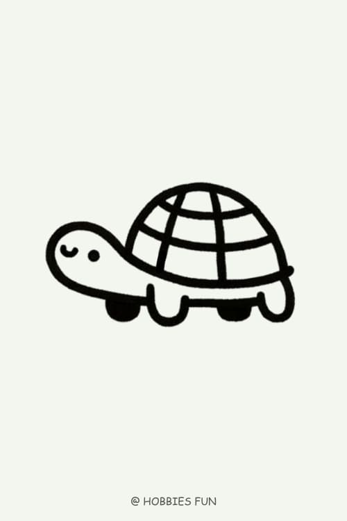 Simple Cute Turtle Tattoo