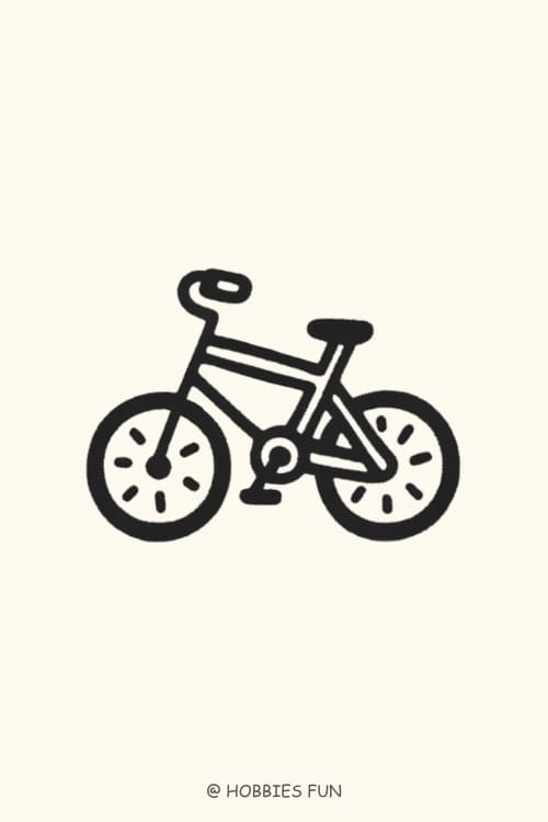 Simple Tattoo Design, Bicycle