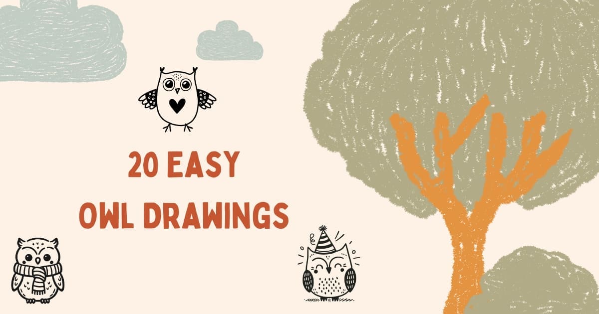 Easy Owl Drawings