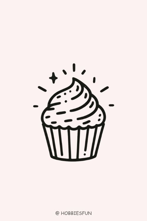 Best Drawing Ideas, Cupcake