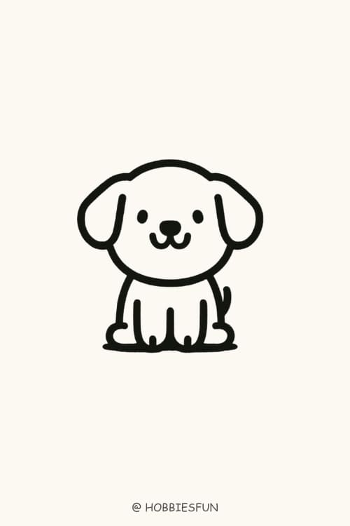 Cute Drawing Ideas, Puppy