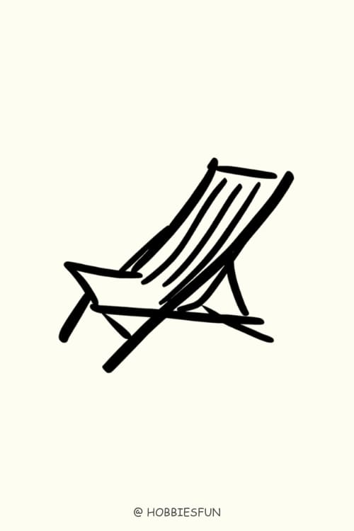 Easy Drawing Idea, Beach Chair