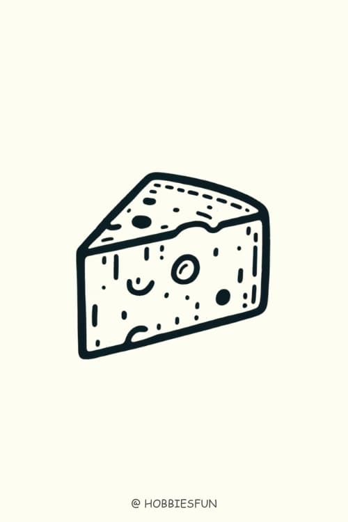 Easy Drawing Idea, Cheese