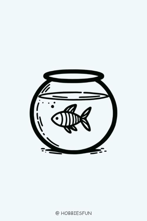 Easy Drawing Idea, Fishbowl