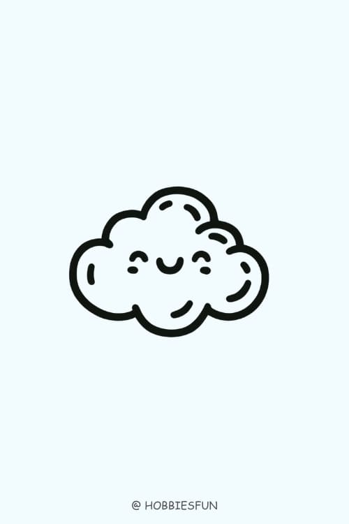 Easy Drawing Ideas, Fluffy Cloud