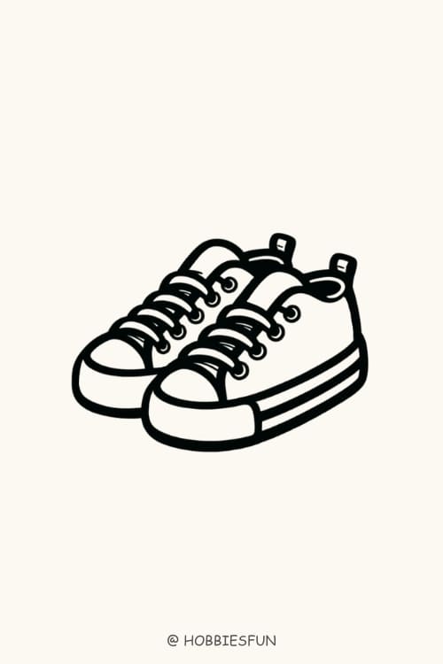 Easy Drawing Idea, Sneakers