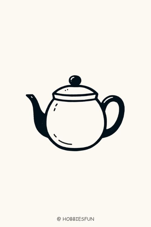 Easy Drawing Idea, Teapot