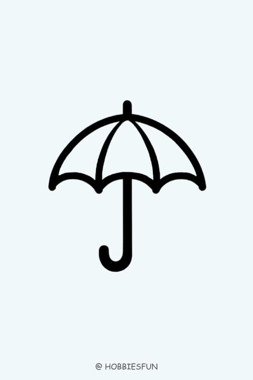 Easy Drawing Idea, Umbrella