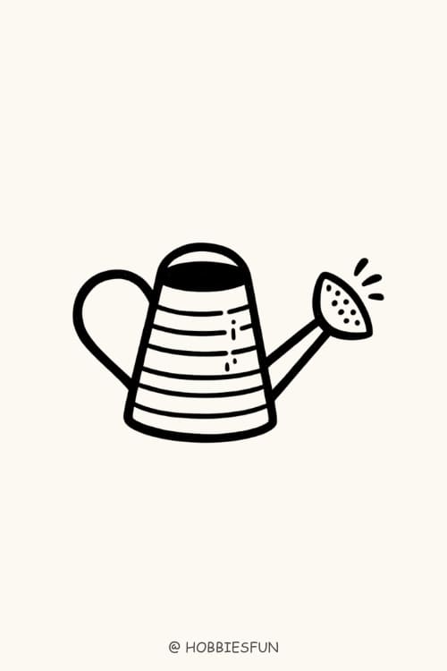 Easy Drawing Idea, Watering Can