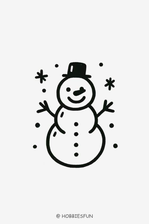 Ideas On What To Draw, Snowman