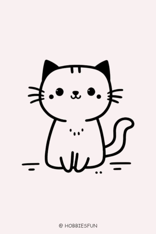 Easy Animal Drawings, Cat