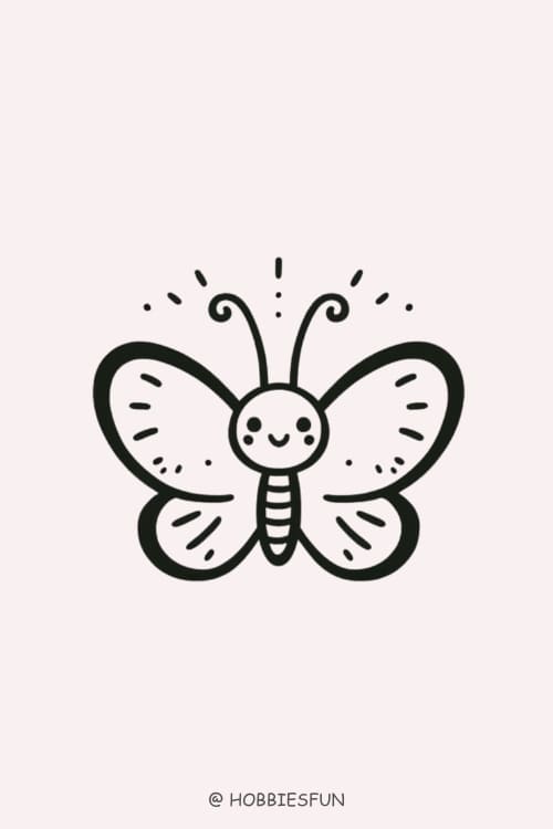 Easy To Draw Animals, Butterfly