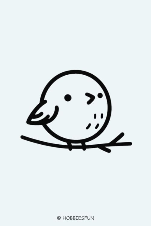 Simple Animal Drawings, Bird